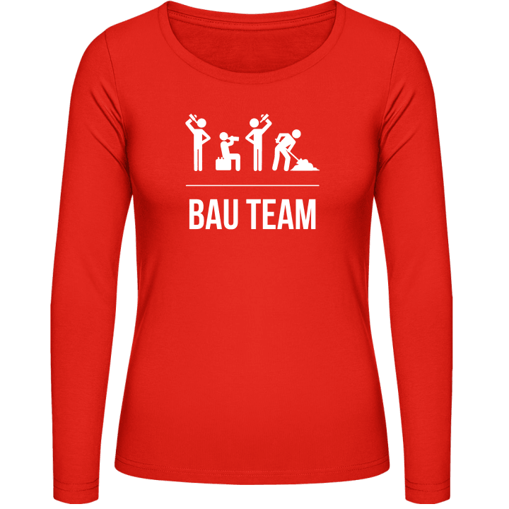 Bau Team Frauen Langarmshirt contain pic