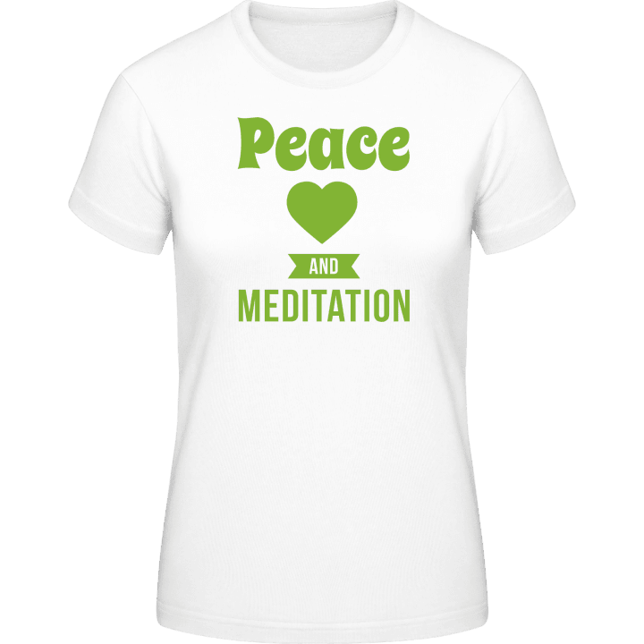 Peace Love Meditation T-shirt för kvinnor 0 image