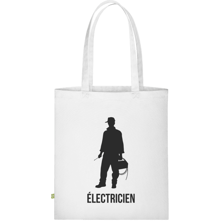 Électricien Silhouette Stofftasche contain pic