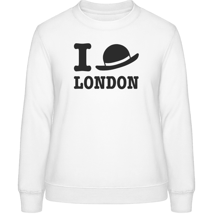 I Love London Bowler Hat Genser for kvinner contain pic