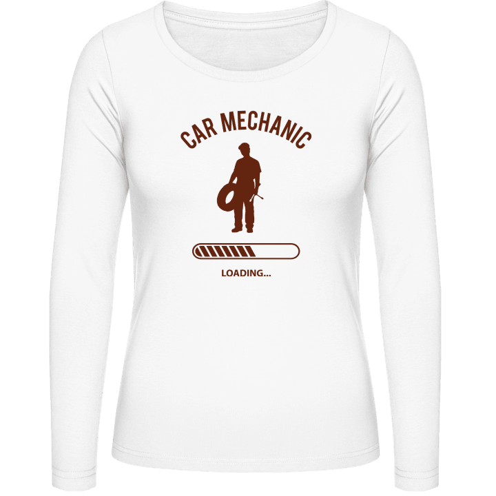 Car Mechanic Loading T-shirt à manches longues pour femmes contain pic