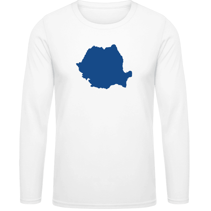 Romania Country Map Langermet skjorte contain pic