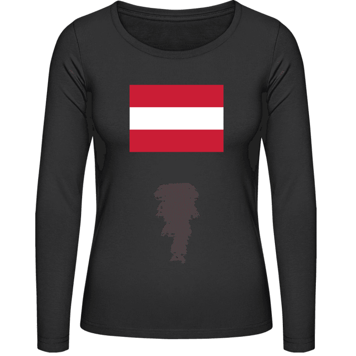 Austria Flag Camisa de manga larga para mujer contain pic