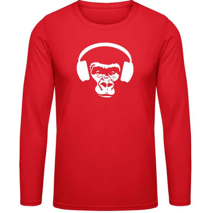 Ape With Headphones Långärmad skjorta contain pic