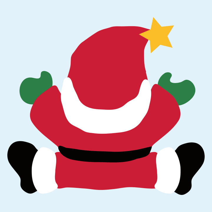 Santa Claus Backside Felpa con cappuccio per bambini 0 image