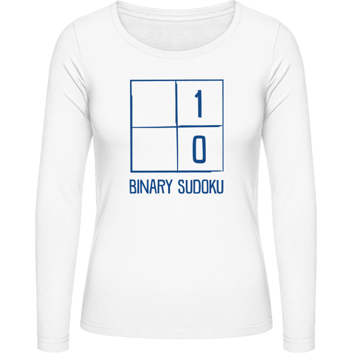 Binary Sudoku Langærmet skjorte til kvinder 0 image