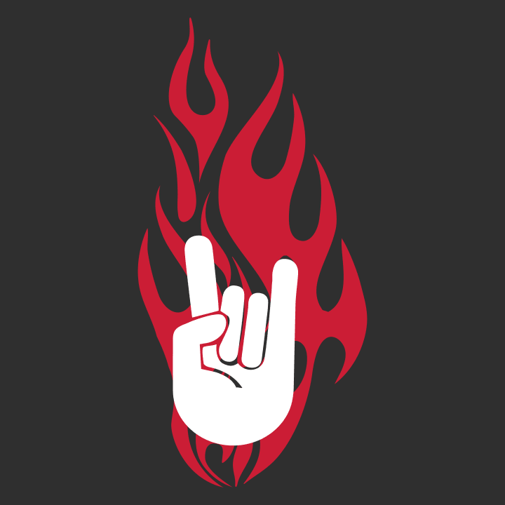 Rock On Hand in Flames T-shirt för kvinnor 0 image