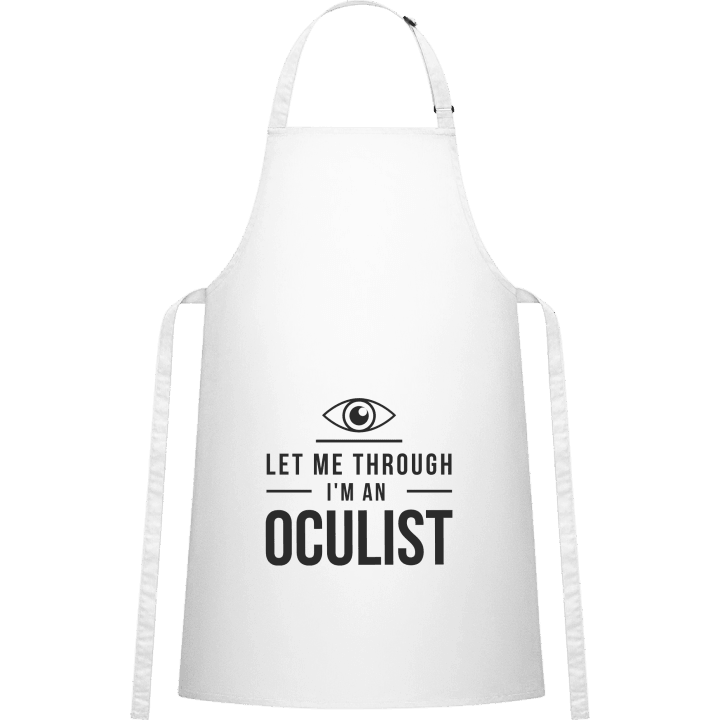 Let Me Through I´m An Oculist Delantal de cocina contain pic