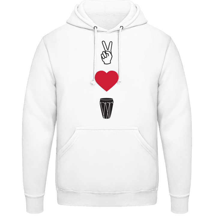 Peace Love Percussion Hoodie contain pic