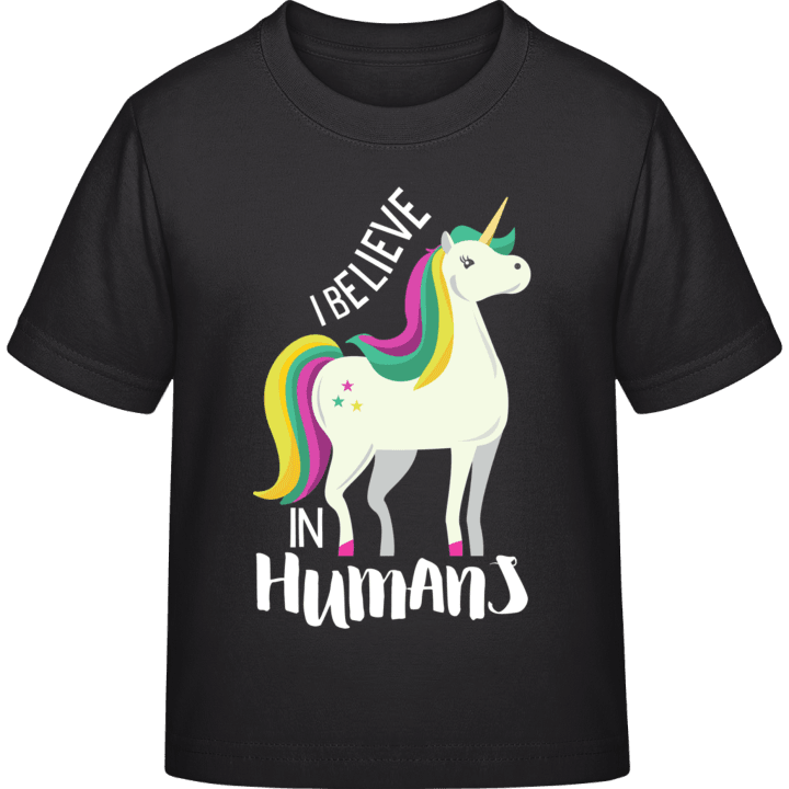 I Believe In Humans Unicorn Kinder T-Shirt 0 image