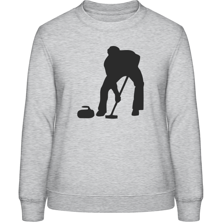 Curling Silhouette Women Sweatshirt contain pic