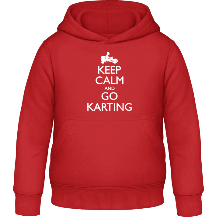 Keep Calm and go Karting Felpa con cappuccio per bambini contain pic