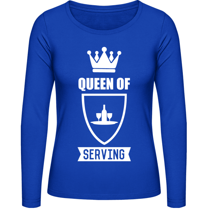 Queen Of Serving T-shirt à manches longues pour femmes contain pic