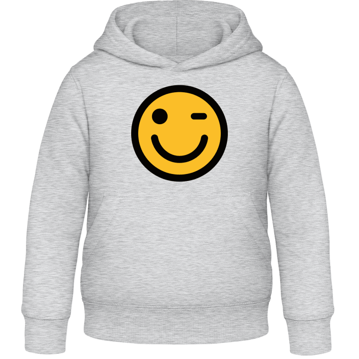 Wink Emoticon Kids Hoodie contain pic