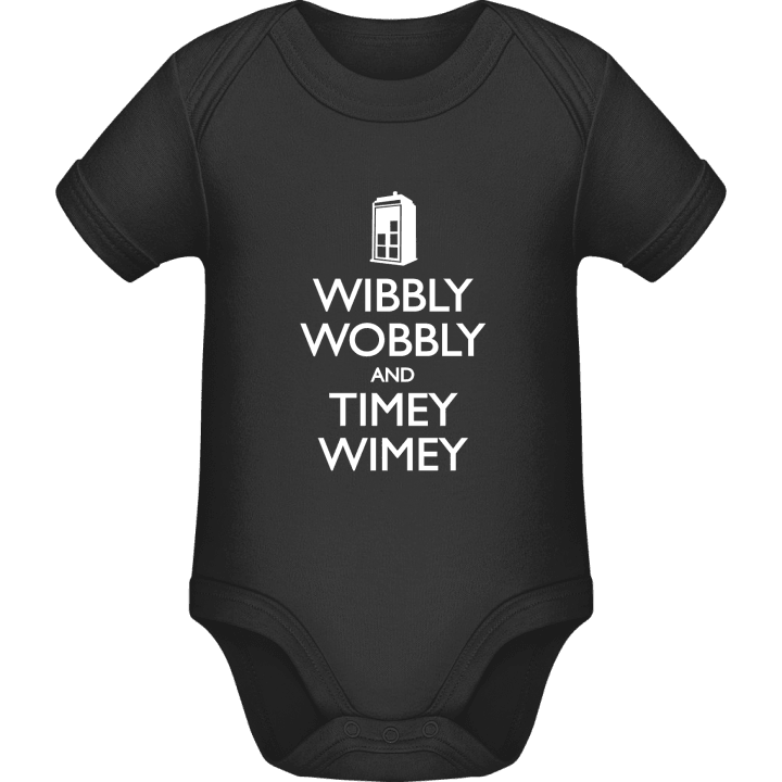 Wibbly Wobbly and Timey Wimey Baby Romper contain pic