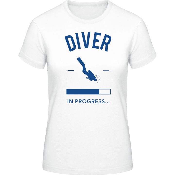 Diver loading Camiseta de mujer contain pic