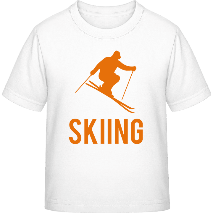 Skiing Logo T-skjorte for barn contain pic