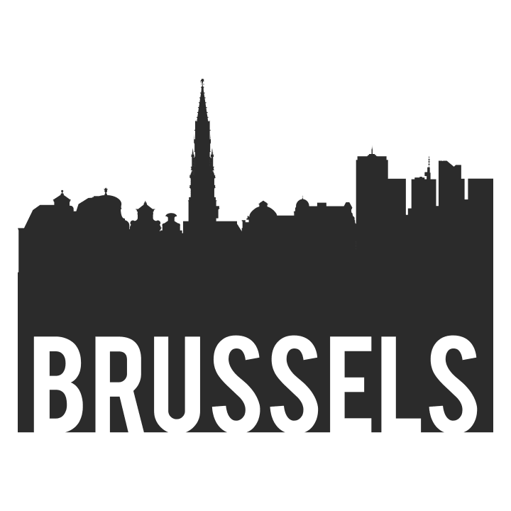 Brussels City Skyline Felpa con cappuccio 0 image