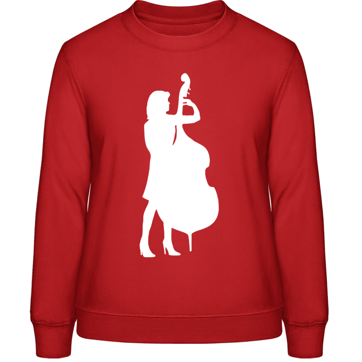 Female Contrabassist Sweatshirt för kvinnor contain pic