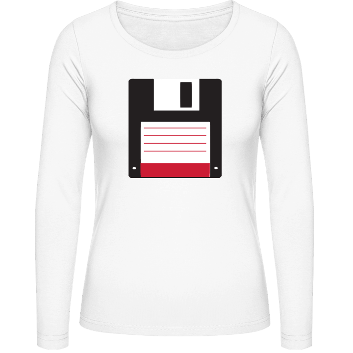 Floppy Disk Langermet skjorte for kvinner 0 image