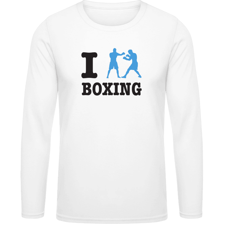 I Love Boxing T-shirt à manches longues contain pic
