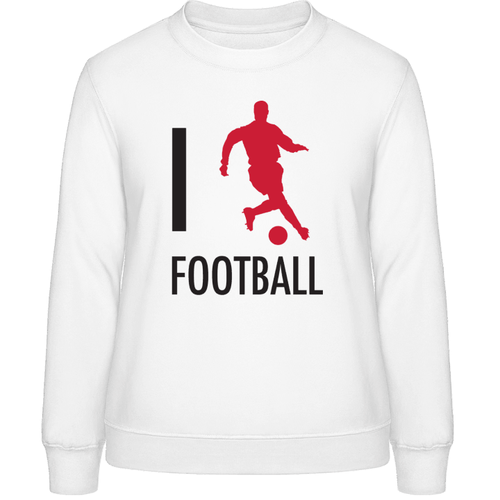 I Heart Football Sweatshirt för kvinnor contain pic