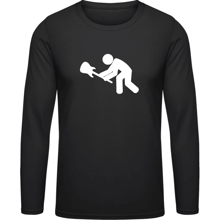 Slamming Guitar On The Ground T-shirt à manches longues 0 image