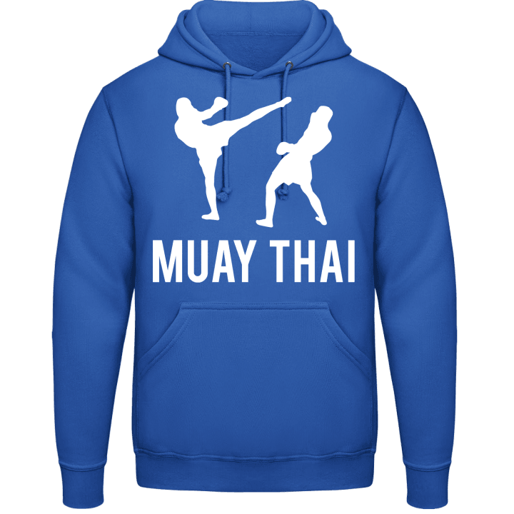 Muay Thai Silhouette Felpa con cappuccio contain pic