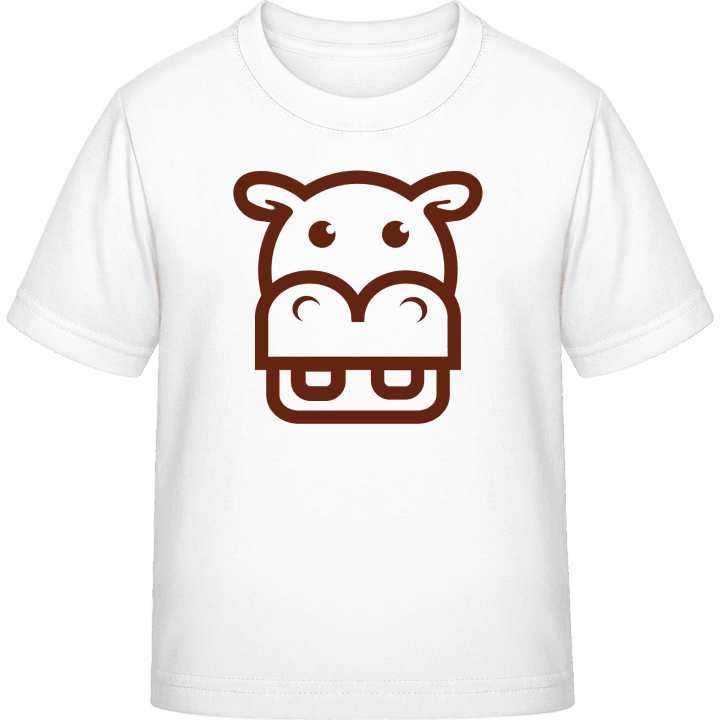 Hippo Face Icon T-shirt til børn 0 image