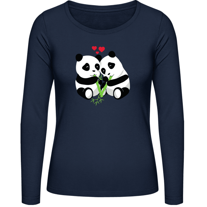 Panda Love Women long Sleeve Shirt 0 image