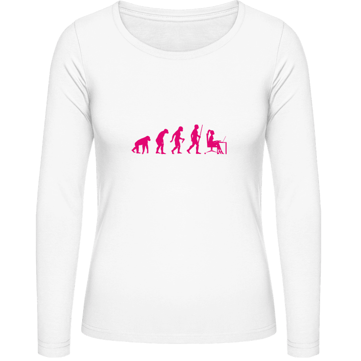 Secretary Evolution Frauen Langarmshirt contain pic