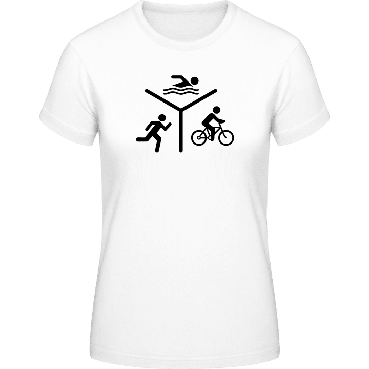 Triathlon Silhouette Logo Vrouwen T-shirt 0 image