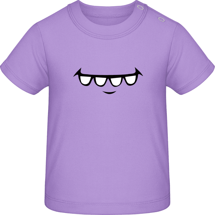 Teeth Comic Smile Baby T-skjorte contain pic