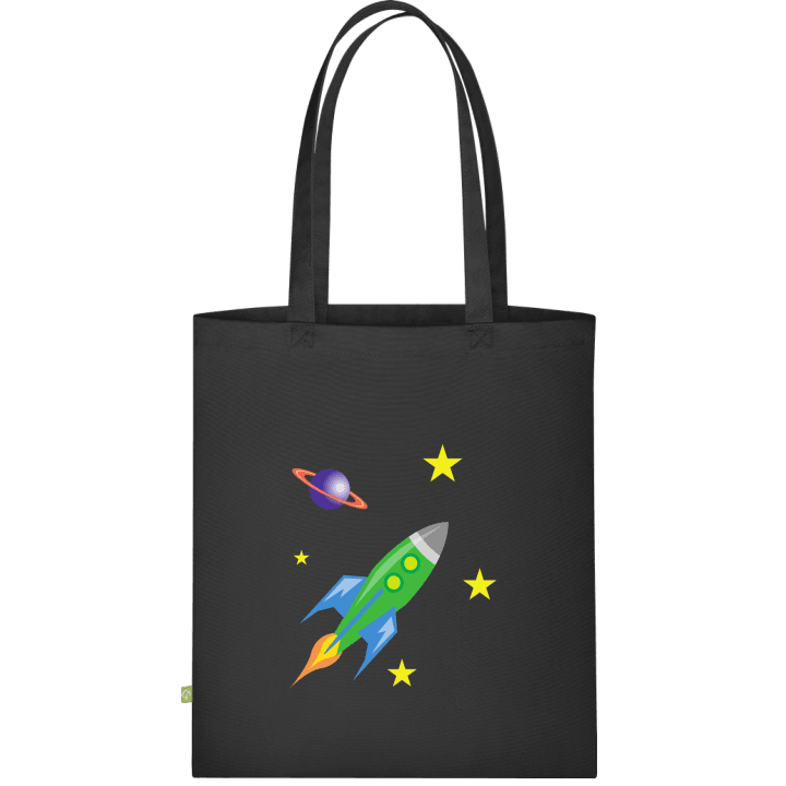 Rocket In Space Illustration Stofftasche 0 image