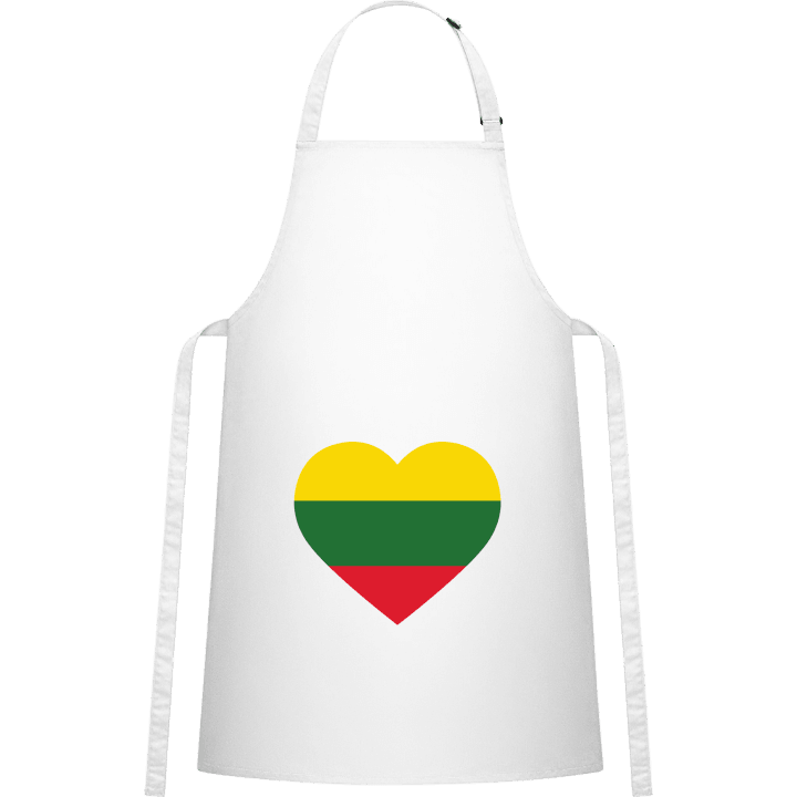 Lithuania Heart Flag Förkläde för matlagning contain pic