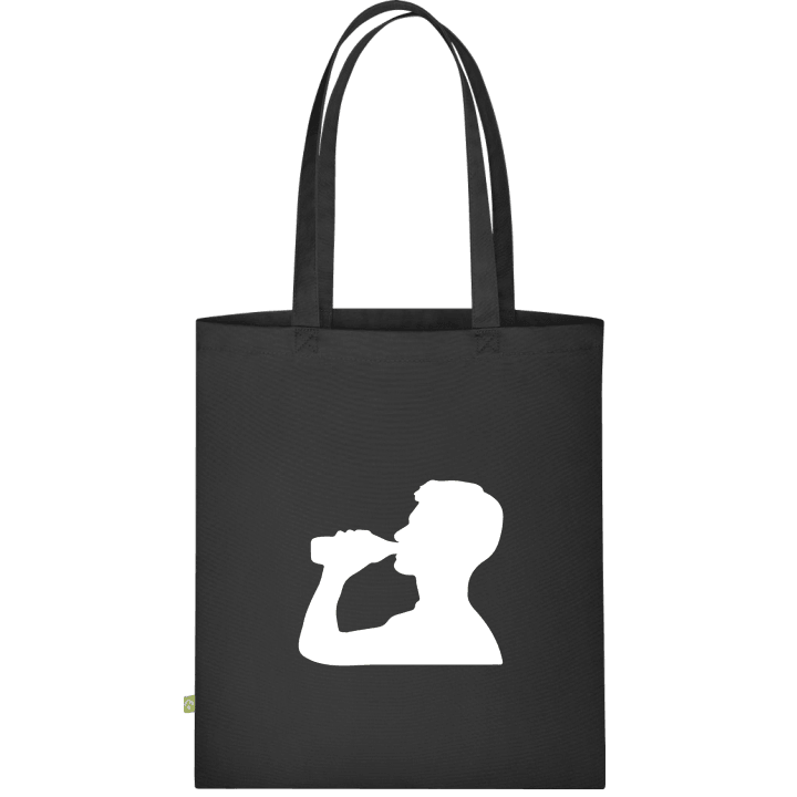 Beer Drinking Silhouette Stofftasche 0 image