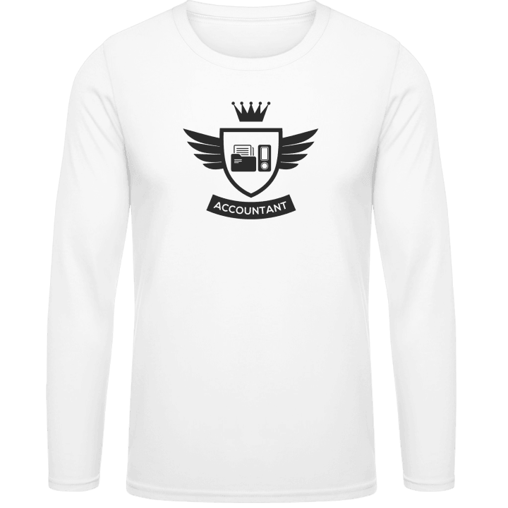 Accountant Icon Coat Of Arms Winged Long Sleeve Shirt 0 image