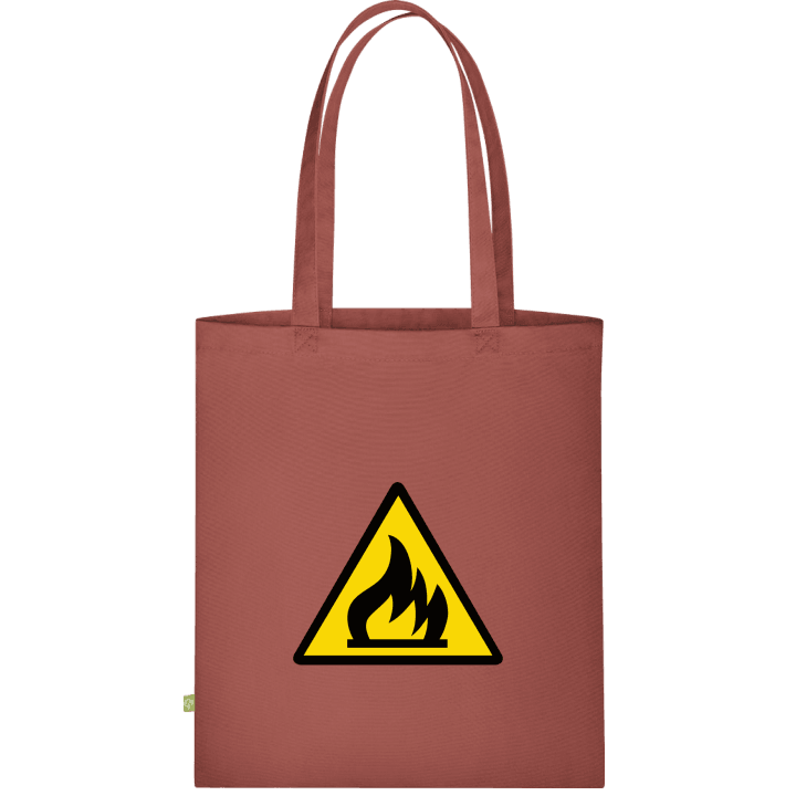 Flammable Warning Väska av tyg contain pic