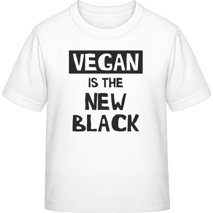 Vegan Is The New Black T-skjorte for barn contain pic
