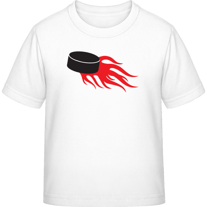 Ice Hockey On Fire Kids T-shirt contain pic