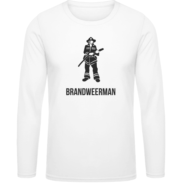 Brandweerman Silhouette Camicia a maniche lunghe contain pic
