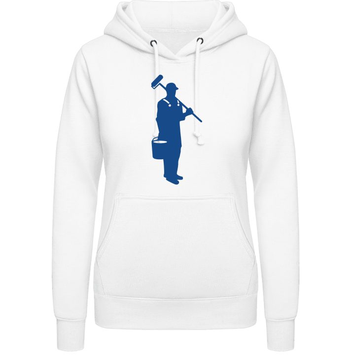Painter Silhouette Vrouwen Hoodie contain pic