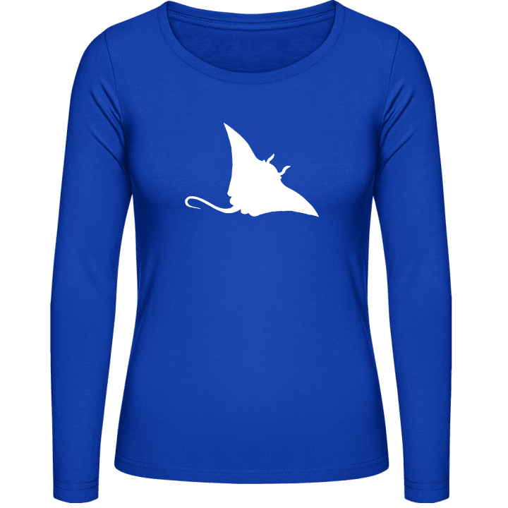 Manta Ray Silhouette T-shirt à manches longues pour femmes 0 image