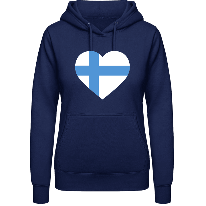 Finland Heart Hettegenser for kvinner contain pic