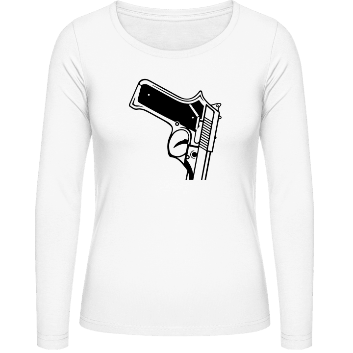 Pistol Effect Langermet skjorte for kvinner contain pic