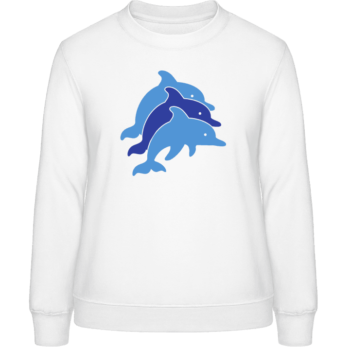 Dolphins Illustration Sweatshirt för kvinnor 0 image