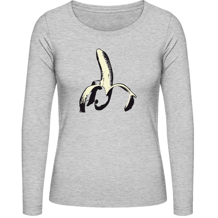 Banana Silhouette Camisa de manga larga para mujer contain pic