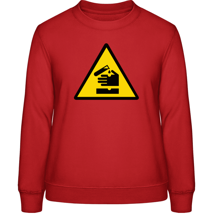 Corrosive Danger Acid Sweat-shirt pour femme contain pic