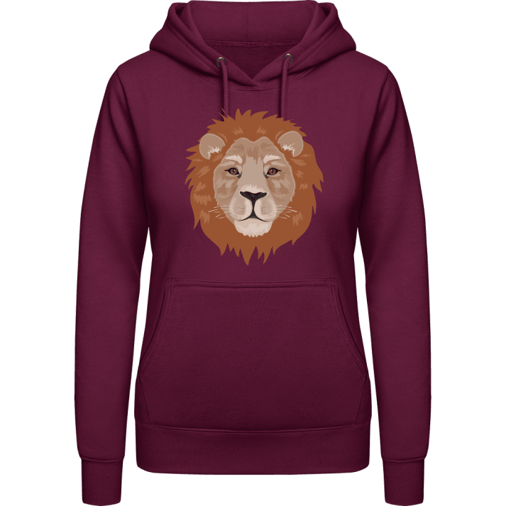 Realistic Lion Head Hættetrøje til kvinder 0 image