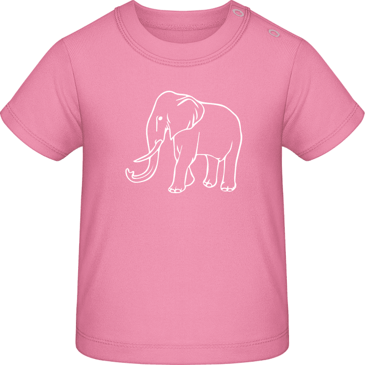 Elephant Outline Silhouette Camiseta de bebé 0 image